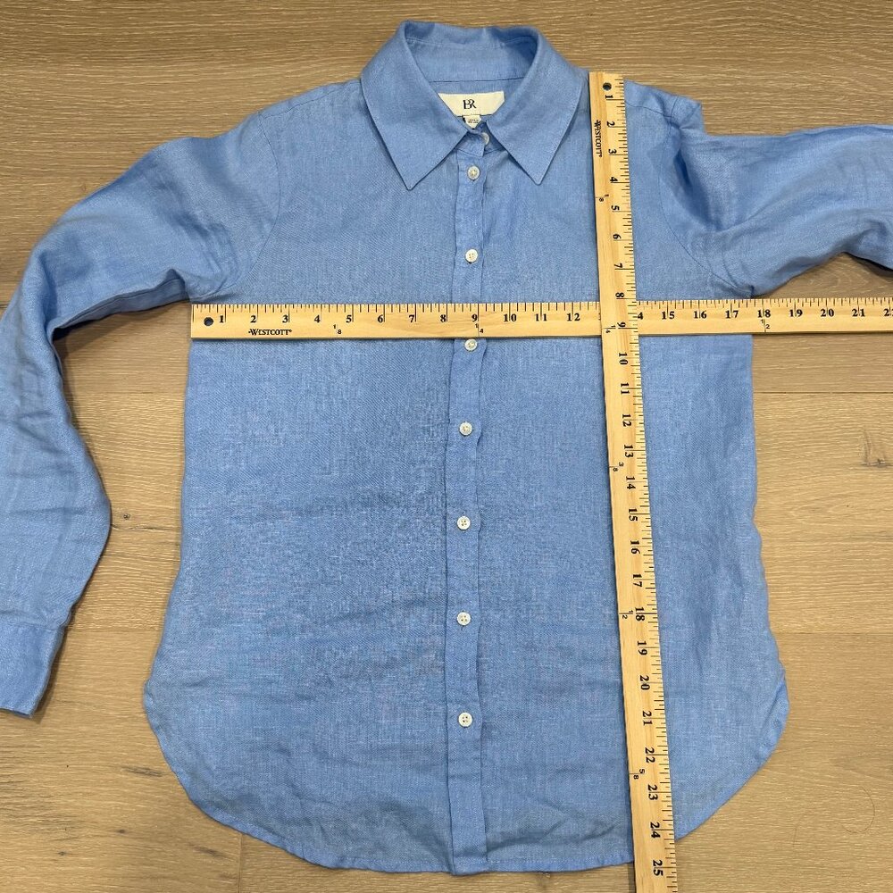 Banana Republic Classic 100% Linen Button Down Shirt XXS - Picture 8 of 8